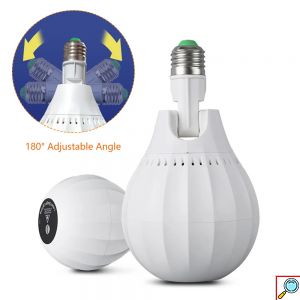 Μίνι Χριστουγεννιάτικος Προβολέας RGB LED σε Σχήμα Λάμπας με Υποδοχή E27 4W - Ρυθμιζόμενο 180 Μοίρες
