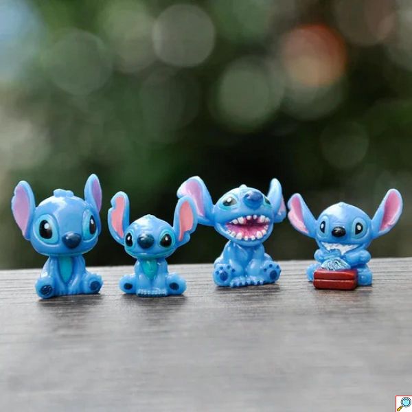 Mini Διακοσμητικές Φιγούρες 12τμχ Τύπου Stitch – Cartoon Σετ Συλλογής για Παιδιά 3+