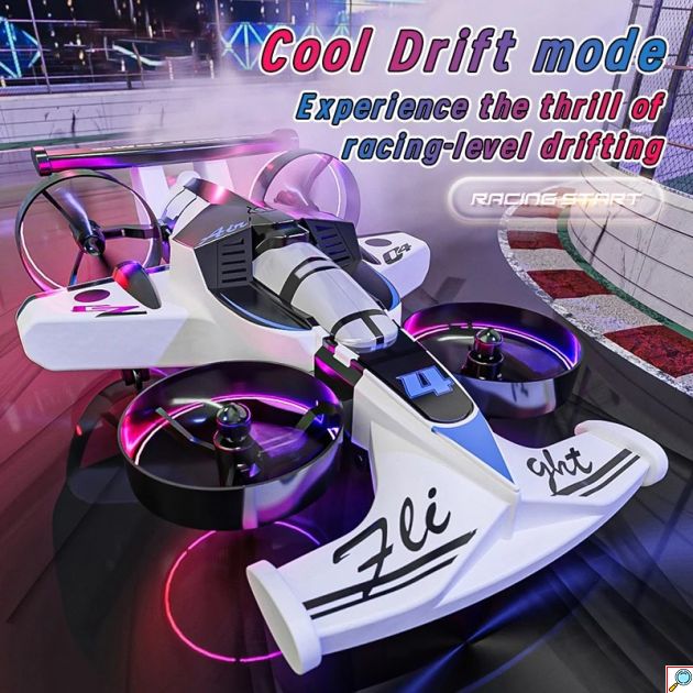 Mini Drone 2-σε-1 - Air & Land RC με Κάμερα - Χειριστήριο 2.4GHz, Drift Mode, 360° κόλπα