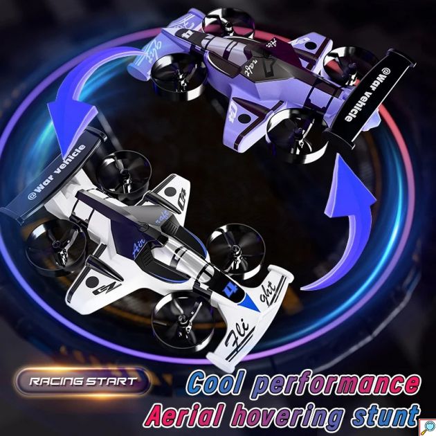 Mini Drone 2-σε-1 - Air & Land RC με Κάμερα - Χειριστήριο 2.4GHz, Drift Mode, 360° κόλπα