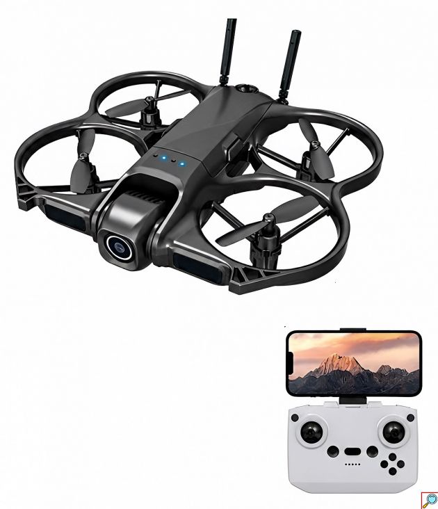 Mini Drone με Κάμερα και WiFi FPV - Αποφυγή Εμποδίων, Headless Mode, Τηλεχειριστήριο, 14+