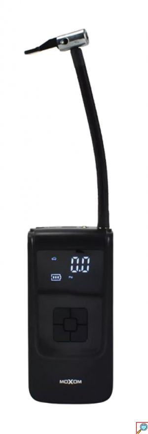 Μίνι Επαναφορτιζόμενο Κομπρεσέρ Αέρος 60W - Powerbank 4000 mAh και Φακός με Οθόνη Ψηφιακών Ενδείξεων Moxom