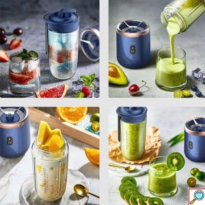 Mini Φορητό Πολυλειτουργικό Μπλέντερ 40W με 2 Δοχεία 0.3L - Arrango 