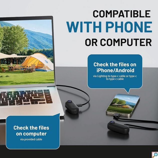 Mini Κάμερα 4K WiFi – Ευρυγώνιος Φακός 130° & Μαγνητική Στήριξη - Action Cam, Live Preview, Ελαφριά & Compact για Ταξίδια, Ποδηλασία