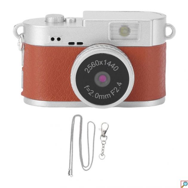 Mini Κάμερα Μπρελόκ 2K 2MP – Οθόνη 1,47″, LED Flash & Υποστήριξη 128GB