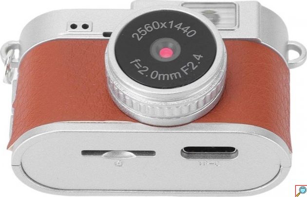 Mini Κάμερα Μπρελόκ 2K 2MP – Οθόνη 1,47″, LED Flash & Υποστήριξη 128GB
