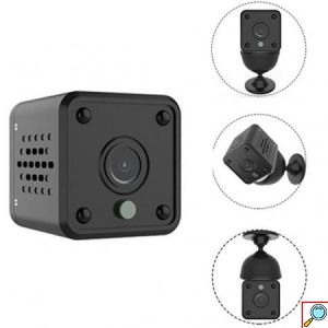 WiFi IP Μίνι Κρυφή Κάμερα Παρακολούθησης HD 1080p με Αισθητήρα Κίνησης, Μικρόφωνο, Μαγνητική Βάση, Νυχτερινή Λήψη, Κάρτα Μνήμης & App Εφαρμογή Κινητού