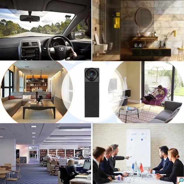 Mini Κρυφή Κάμερα WiFi 1080p – Διακριτική Ασύρματη Παρακολούθηση - Με Ανίχνευση Κίνησης, Εφαρμογή για Κινητό & Υποδοχή MicroSD έως 128GB