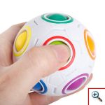 Mini Magic Rainbow Ball Football Fidget Λευκό