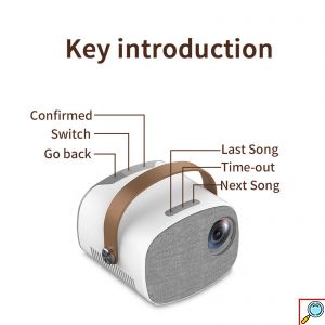 Μίνι Φορητός Προβολέας - Προτζέκτορας FHD 1080p Multimedia USB, SD, HDMI, AV, AUX Βιντεοπροβολέας Projector Home Cinema με Τηλεχειριστήριο