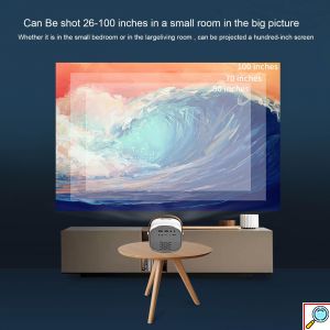 Μίνι Φορητός Προβολέας - Προτζέκτορας FHD 1080p Multimedia USB, SD, HDMI, AV, AUX Βιντεοπροβολέας Projector Home Cinema με Τηλεχειριστήριο