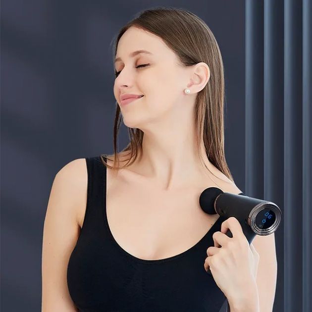 Mini Συσκευή Μασάζ - Φορητό Massage Gun 30W με 6 Ταχύτητες & 4 Κεφαλές, Ιδανικό για Μυϊκή Χαλάρωση & Αποθεραπεία - USB-C Φόρτιση