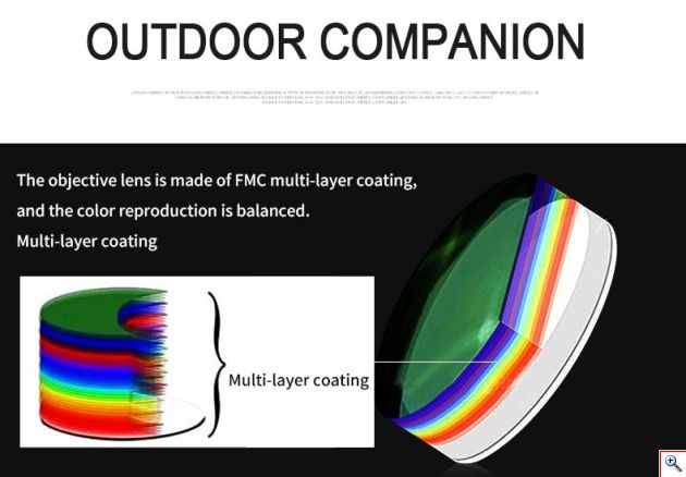 Compact Μονόκυαλο Super Zoom 8-20x50 με Ρύθμιση Μυωπίας, Κοντινή Εστίαση / Near Focus, Night Vision, BAK4 FMC Πρίσματα, Τηλεσκόπιο profitstore