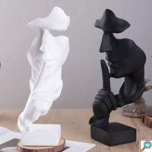Μοντέρνο Επιτραπέζιο Διακοσμητικό Πρόσωπο - 28cm