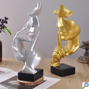 Μοντέρνο Επιτραπέζιο Διακοσμητικό Πρόσωπο - 28cm