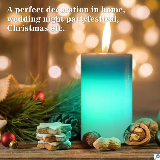 LED Διακοσμητικό Κερί με Εναλλαγή Χρωμάτων - Magic Candle 