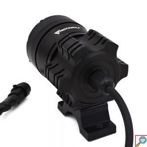 Σετ Προβολάκια Αλουμινίου Μοτοσυκλέτας Motowolf 36W 6500Κ με 3 Λειτουργίες Φωτισμού - Μαύρα