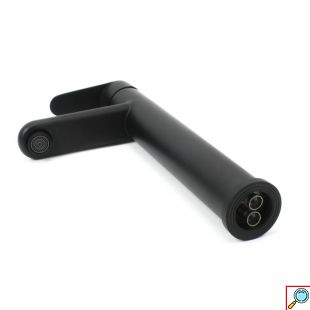 Inox Αναμεικτική Μπαταρία Νιπτήρα Μπάνιου 30cm Μαύρο CONA