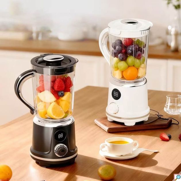 Επαναφορτιζόμενο Μπλέντερ 600ml - 4 Λεπίδες, Παγοθραύστης, Μπαταρία 3000mAh, Λευκό Retro
