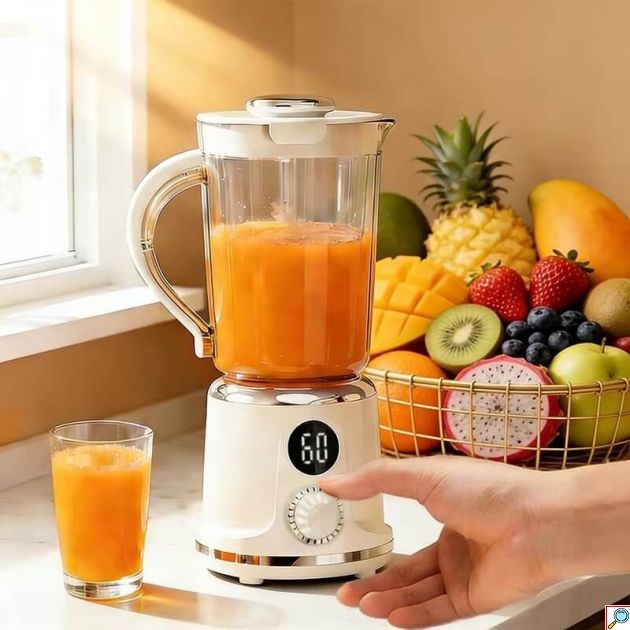 Επαναφορτιζόμενο Μπλέντερ 600ml - 4 Λεπίδες, Παγοθραύστης, Μπαταρία 3000mAh, Λευκό Retro