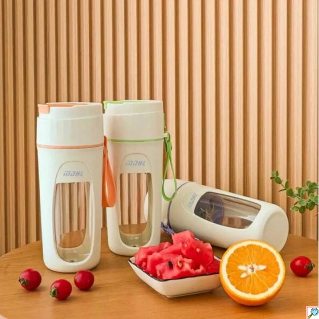 Φορητό Μπλέντερ Smoothie – 340ml με 8 Λεπίδες & Επαναφορτιζόμενη Μπαταρία - Ιδανικό για Γυμναστήριο, Γραφείο & Ταξίδια