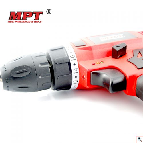 Ασύρματο Ηλεκτρικό Δραπανοκατσάβιδο MPT 12V με Επαναφορτιζόμενη Μπαταρία