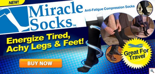 Miracle Socks Κάλτσες Διαβαθμισμένης Συμπίεσης για Ανακούφιση από Πόνους & Πρηξίματα Varisan