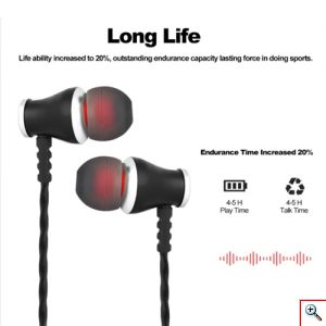 Μαγνητικά Ασύρματα Ακουστικά με micro SD Θύρα - Deepbass In-Ear Metal Bluetooth Headset Stereo 