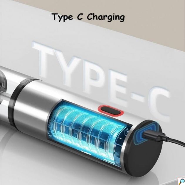 Ηλεκτρικός Μύλος Αλατοπίπερου USB-C - Ρυθμιζόμενο Άλεσμα & Κεραμικός Μηχανισμός - Επαναφορτιζόμενος για Κουζίνα & Τραπέζι