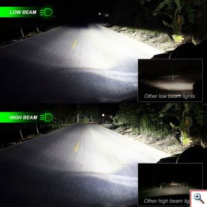 NovSight® LED Λάμπες Αυτοκινήτου H4 50W 10000Lm 6000K - Λαμπτήρες Πορείας Car LED Headlights N35