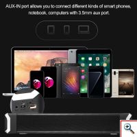 Φορητό Ηχείο Soundbar 360 Stereo Bluetooth 10w NR-2017