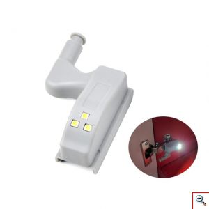 Σετ 4 Led Φωτιστικά Ντουλάπας με Μηχανισμό On Off 3L100 με Δώρο Μπαταρία