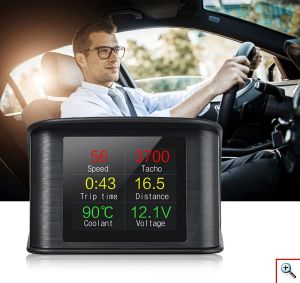 Διαγνωστικό OBD II Αυτοκινήτου με Οθόνη HUD για εμφάνιση Ταχύτητας, Στροφών, Κατανάλωσης, Βολτόμετρο - Head Up Display Real Time Data Meter