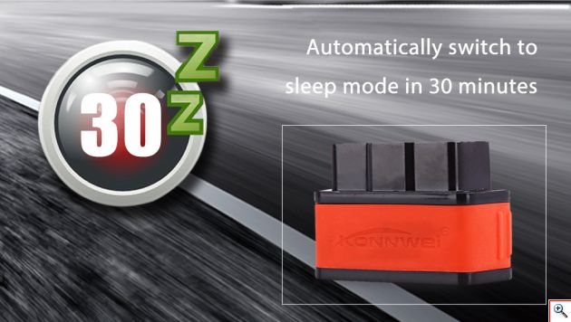 Mini OBD2 Bluetooth Διαγνωστικό Βλαβών Αυτοκινήτου KONNWEI® για Android, iOS, Windows Torque App - Auto Scan Tool ELM327 OBD II