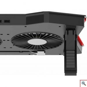 OMEGA® Cooling Pad για Laptop 10 - 18 Ίντσες με 4 Ανεμιστήρες - Ρύθμιση Ύψους & LED Φωτισμό