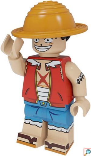 Σετ 8 Φιγούρες One Piece Συναρμολογούμενες Μινιατούρες Anime - Luffy, Zoro, Nami, Chopper, Shanks, Brooke, Franky, Sanji - 6+ ετών OEM
