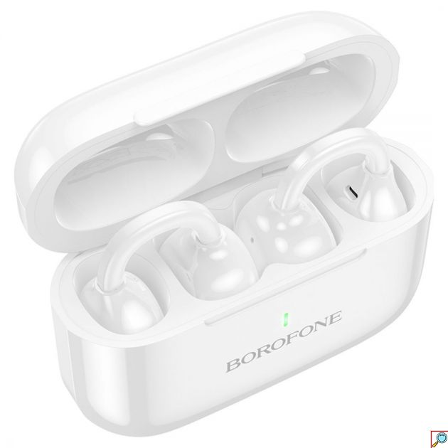 Ακουστικά Open Ear Borofone BW95 Cancion TWS – Bluetooth 5.3 & Άνετη Εφαρμογή | Ασύρματα με Θήκη Φόρτισης, Μεγάλη Αυτονομία, Λευκά