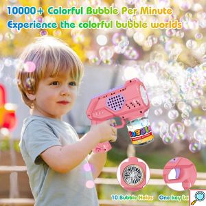 Όπλο για Πολύχρωμες Σαπουνόφουσκες με LED - Bubble Machine Gun