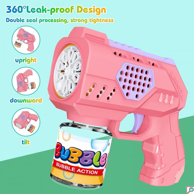Όπλο για Πολύχρωμες Σαπουνόφουσκες με LED - Bubble Machine Gun