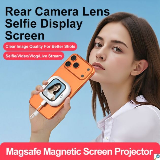 Μαγνητική Οθόνη Selfie X3 2,01″ για Smartphone - Σύνδεση USB-C & MagSafe