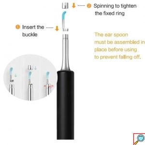 ANDOWL Επαναφορτιζόμενο Ωτοσκόπιο Wi-Fi USB με Κάμερα και Φακό LED - Intelligent Otoscope Q-ES1
