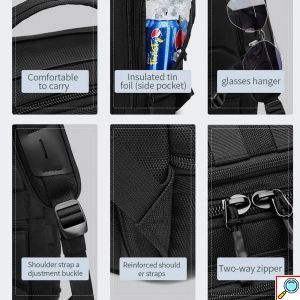 Ozuko Ανδρικό Σακίδιο Πλάτης 25.2L – Αδιάβροχο Backpack με 