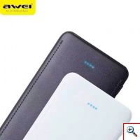 Κομψό Power Bank 2-Εξόδων - Μπαταρία 10.000mAh για Κινητά, Κάμερες & Tablet με Ένδειξη Ποσοστού Μπαταρίας Awei P99K