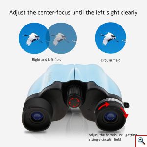 Παιδικά Compact Κιάλια Near Focus 10x22 Τσέπης Υψηλής Φωτεινότητας με Ρύθμιση Μυωπίας