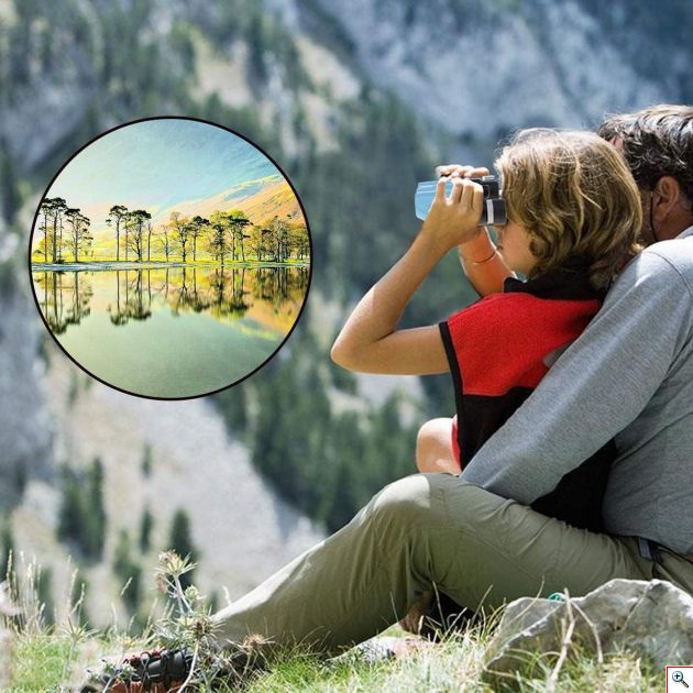 Παιδικά Compact Κιάλια Near Focus 10x22 Τσέπης Υψηλής Φωτεινότητας με Ρύθμιση Μυωπίας