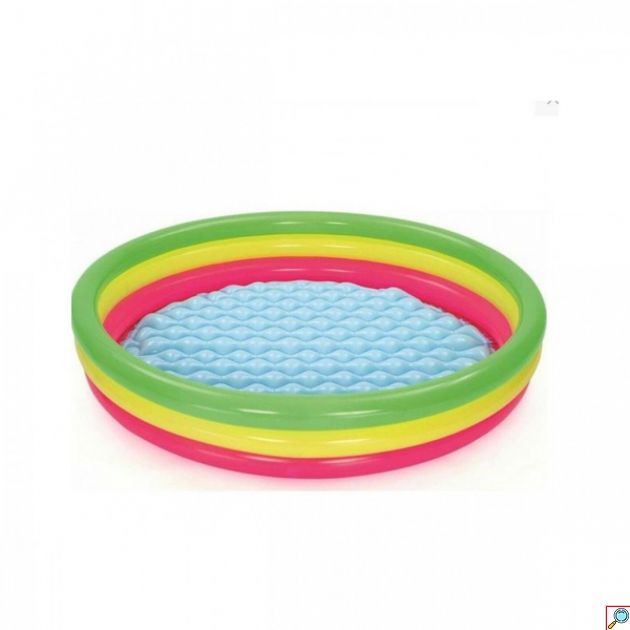 Παιδική Στρογγυλή Φουσκωτή Πισίνα PVC 152x152x30εκ. - Bestway
