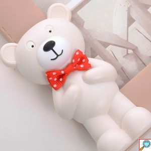 3D Παιδική Κορνίζα Φωτογραφιών με Αρκουδάκια σε Γήινες Αποχρώσεις