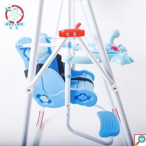 Σετ Παιδική Κούνια με Ζώνη Ασφαλείας και Βάση - 81x38x16,5cm
