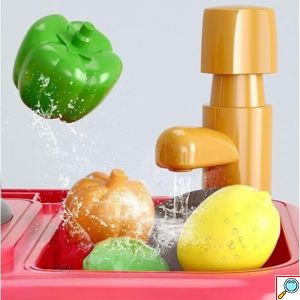 Παιδική Κουζίνα Home Kitchen με 2 Εστίες και Νεροχύτη 27 x 37 x 12 cm - ToyMarkt