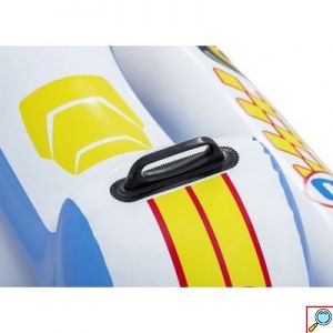 Bestway Παιδικό Φουσκωτό Σωσίβιο με Χειρολαβές Jet Ski Λευκό με Πολύχρωμα Σχέδια 110cm x 75cm 